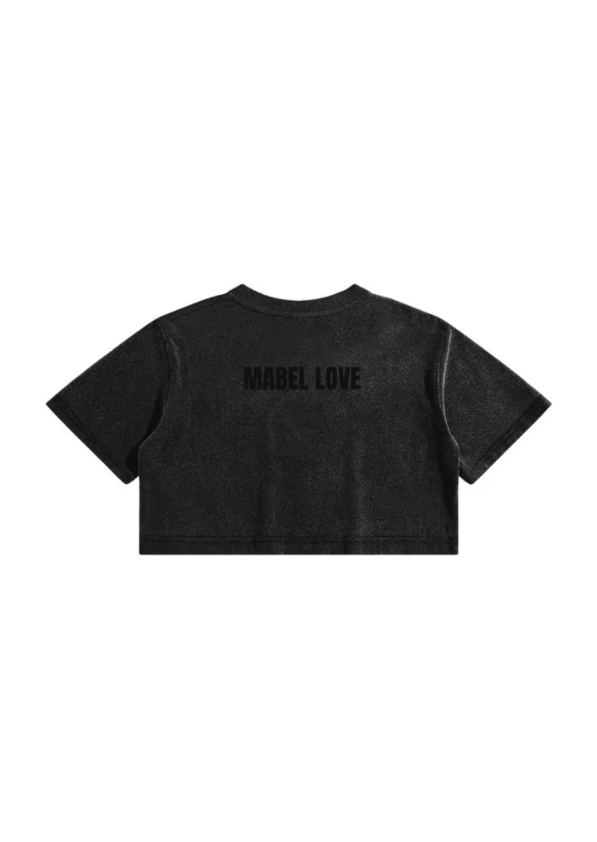 333 Black Crop Top