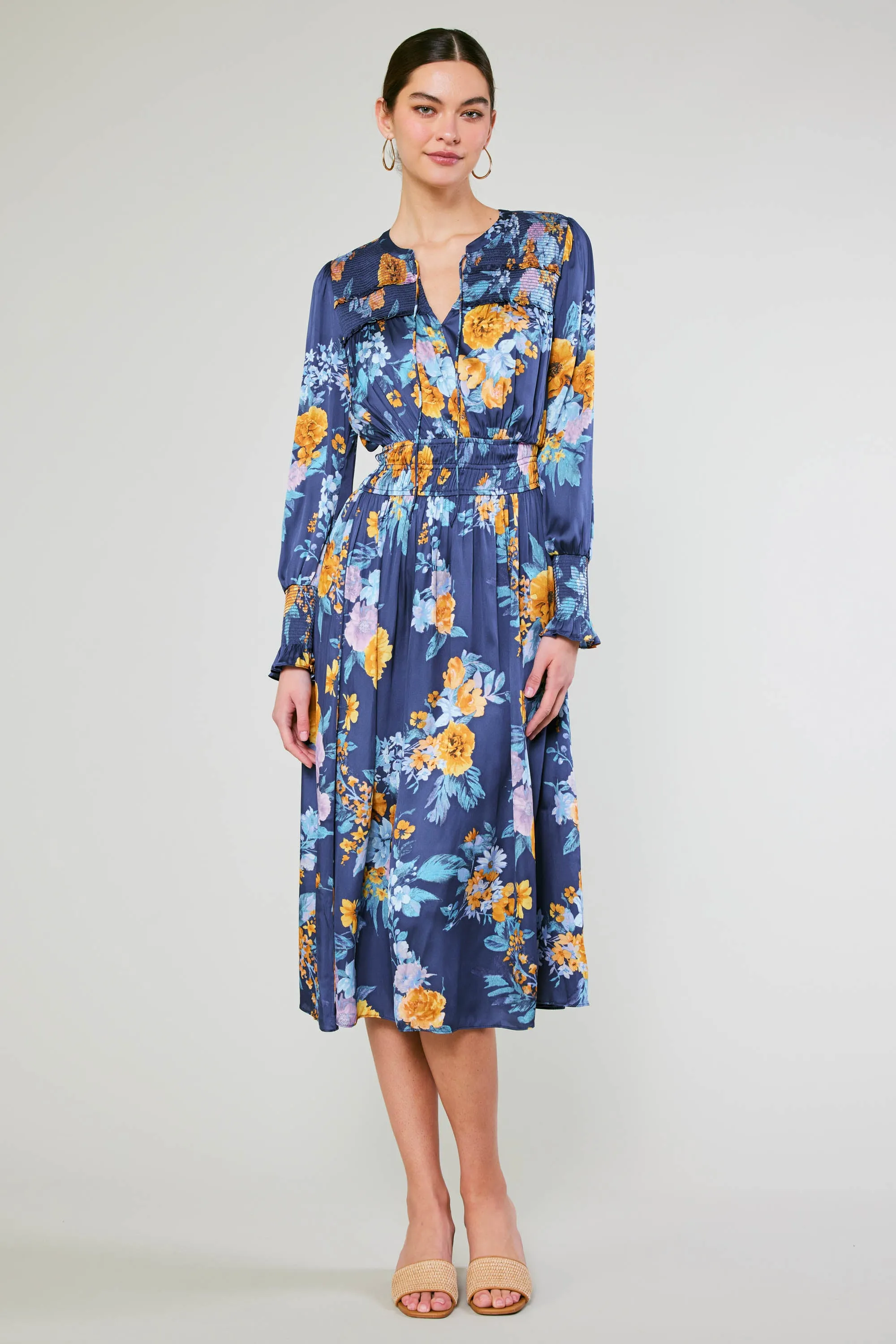 Aida Floral Midi Dress