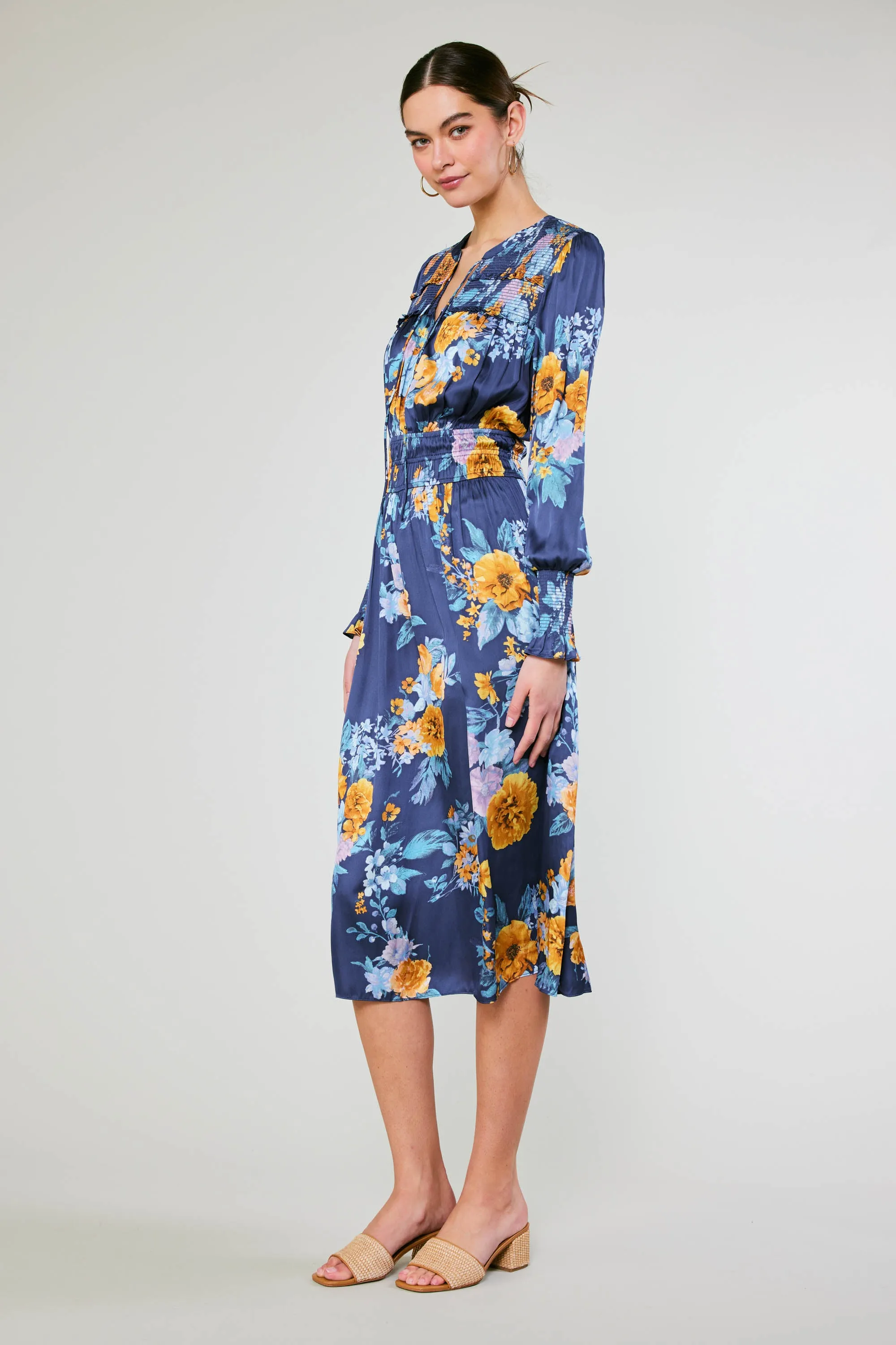Aida Floral Midi Dress