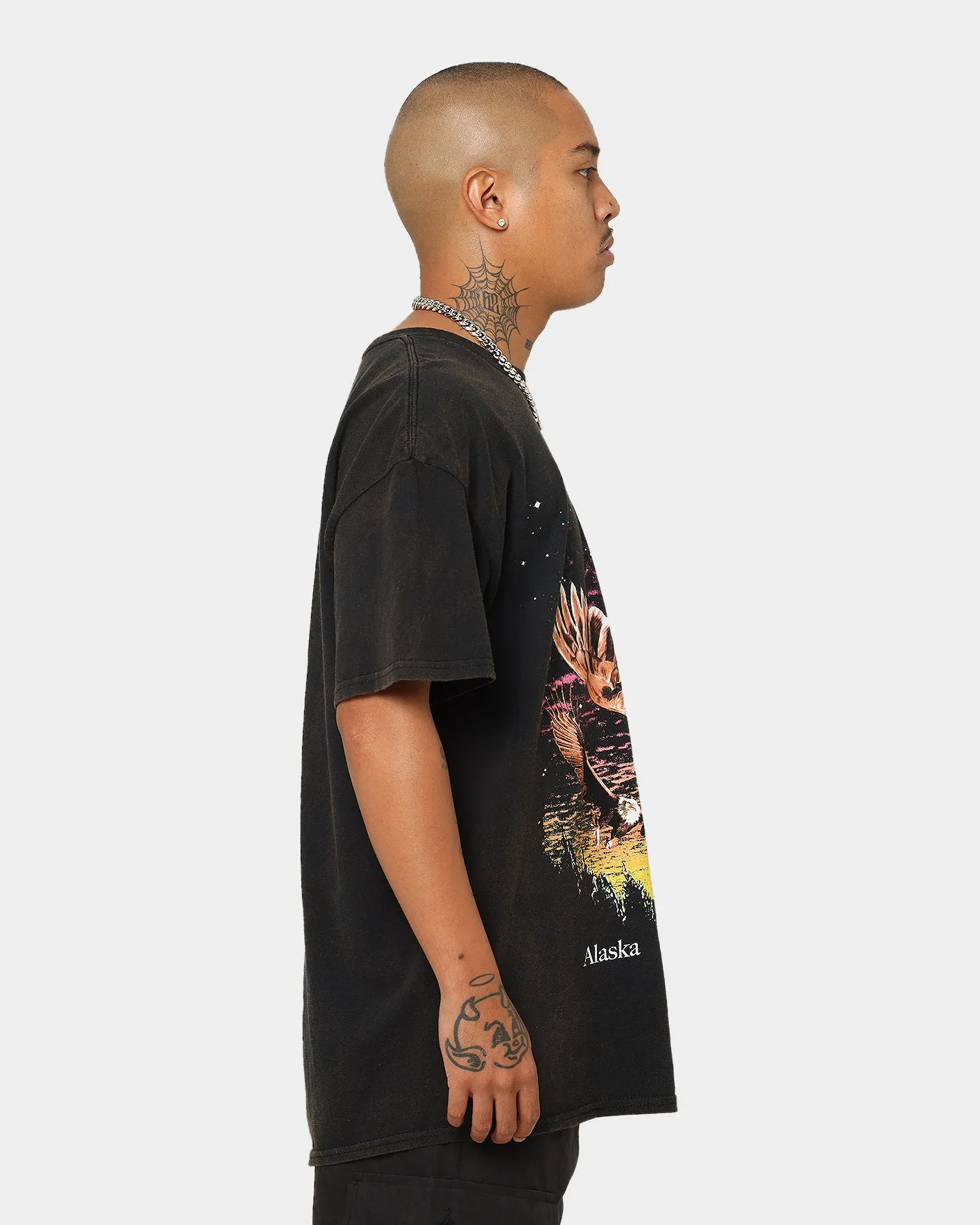 American Thrift Alaska Vintage T-Shirt Washed Black