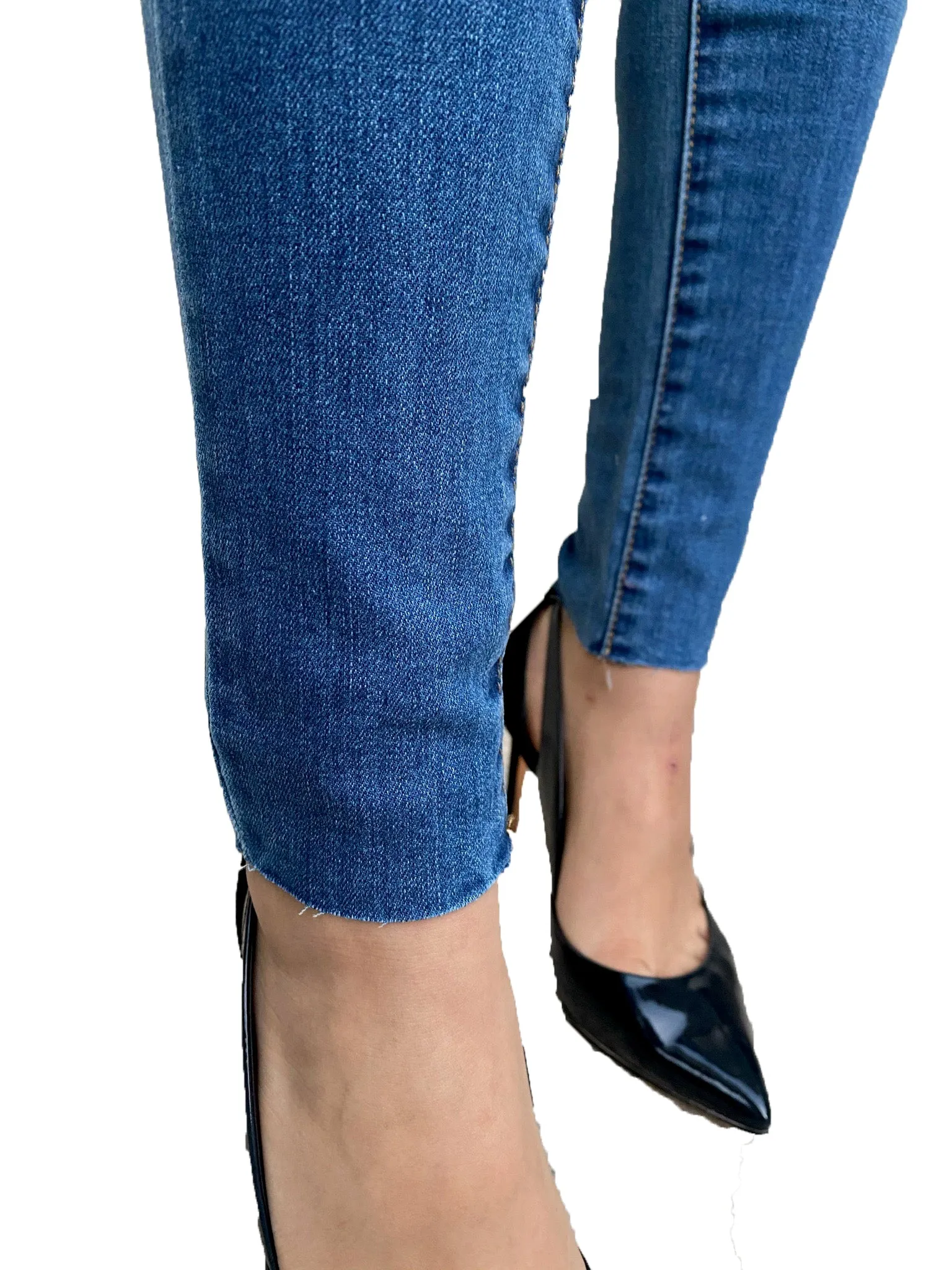 CiSono Ripped Sculpting Denim Jeans