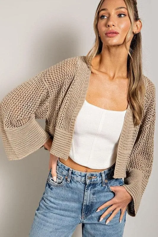 ee:some Eyelet Knit Cardigan