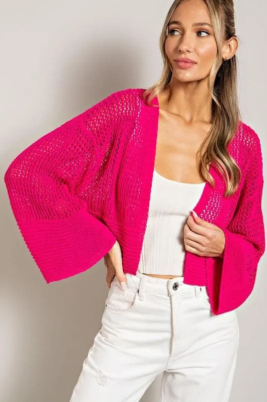 ee:some Eyelet Knit Cardigan