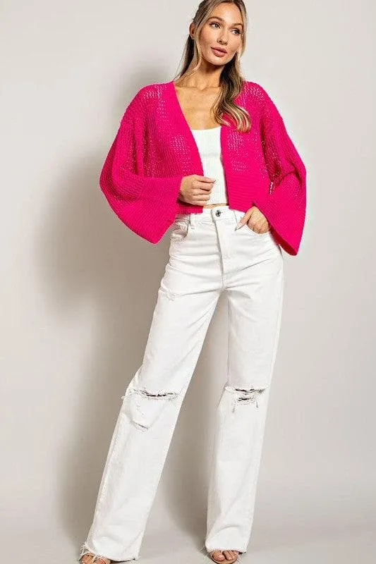 ee:some Eyelet Knit Cardigan
