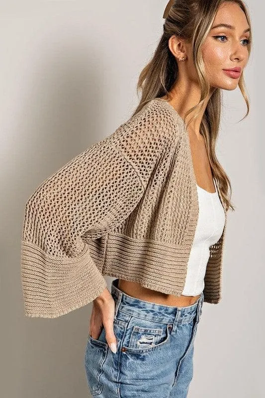 ee:some Eyelet Knit Cardigan