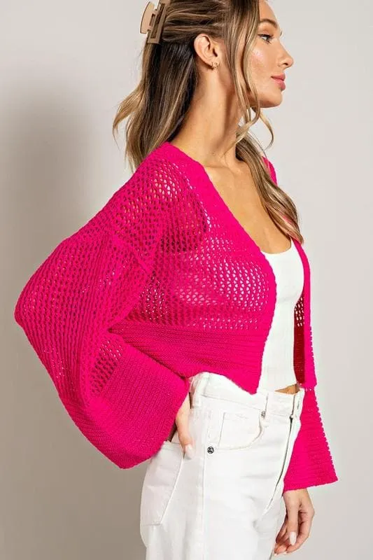 ee:some Eyelet Knit Cardigan