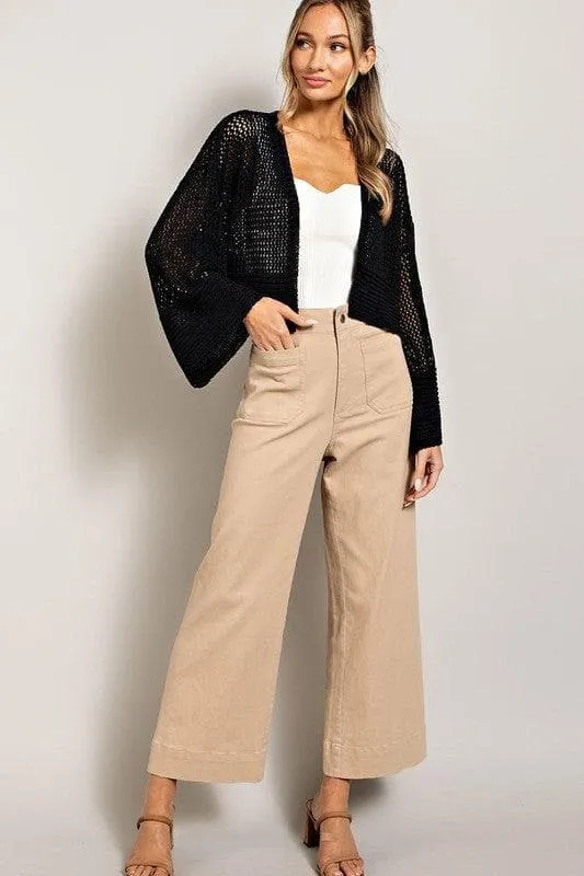 ee:some Eyelet Knit Cardigan