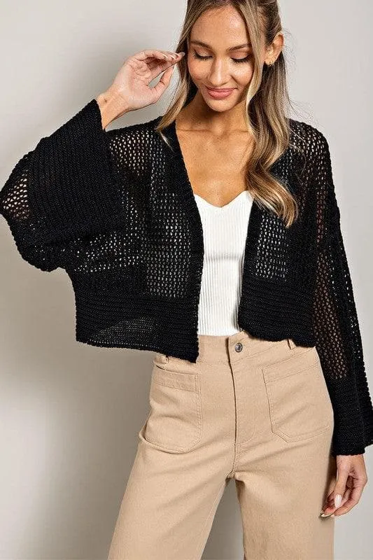 ee:some Eyelet Knit Cardigan