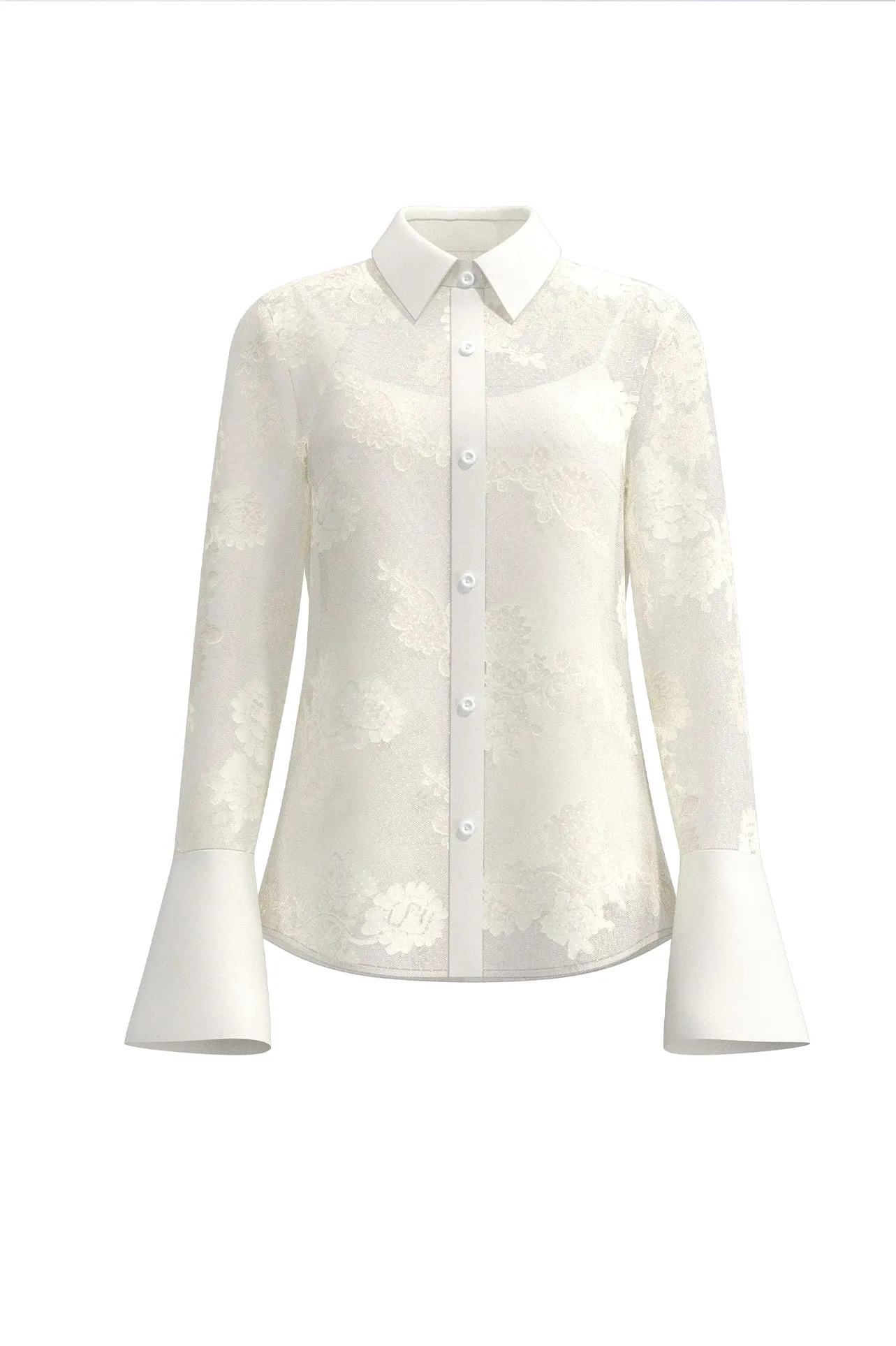 EMBROIDERED LACE BLOUSE
