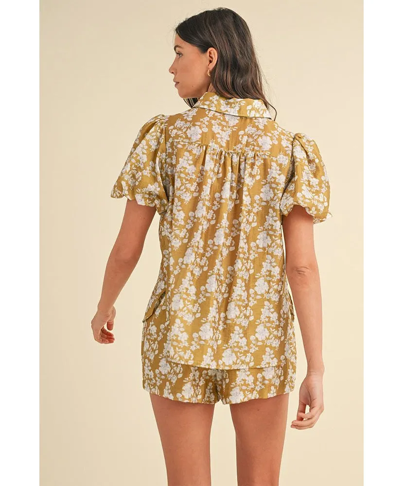 Fallon Floral Shorts Set