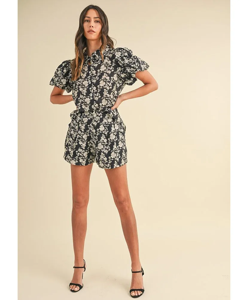 Fallon Floral Shorts Set