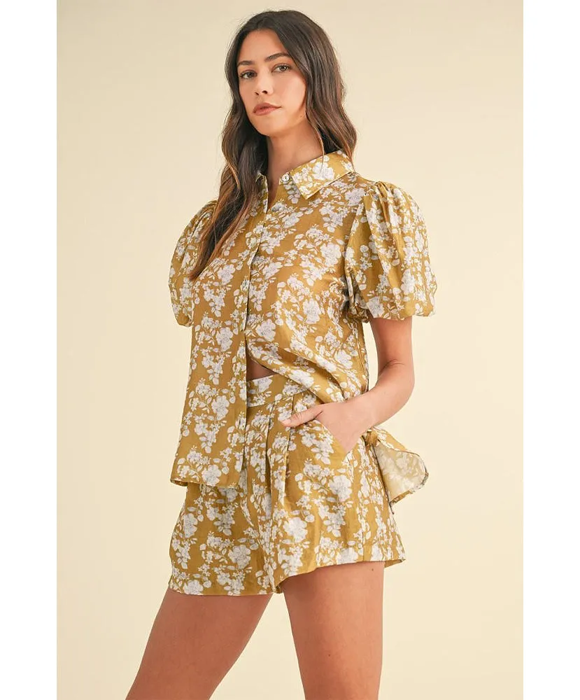 Fallon Floral Shorts Set