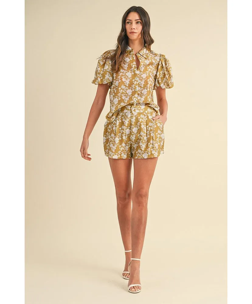 Fallon Floral Shorts Set