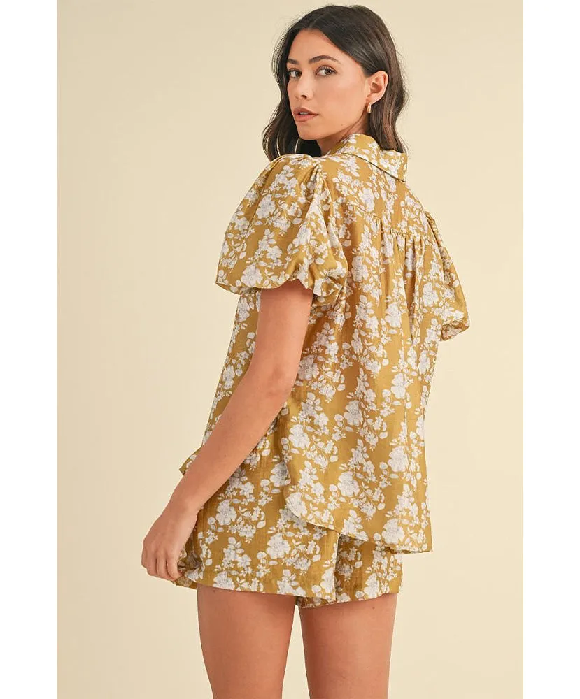 Fallon Floral Shorts Set