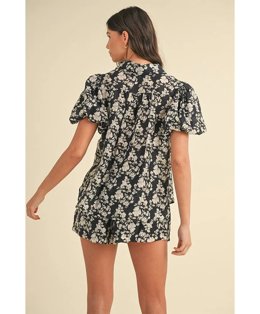 Fallon Floral Shorts Set