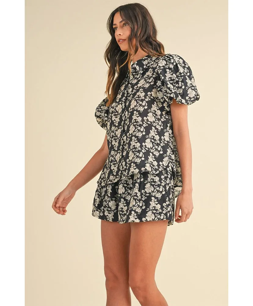 Fallon Floral Shorts Set