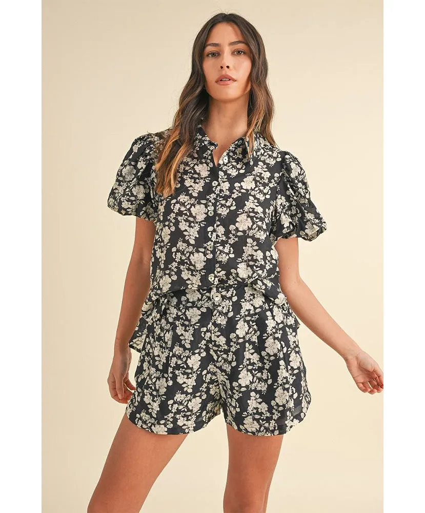 Fallon Floral Shorts Set