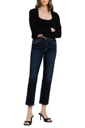 Flying Monkey - High Rise Cropped Straight Jeans - BY4446A