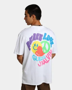 Guess Originals GUESS Originals X J Balvin Peace Love T-Shirt Pure White