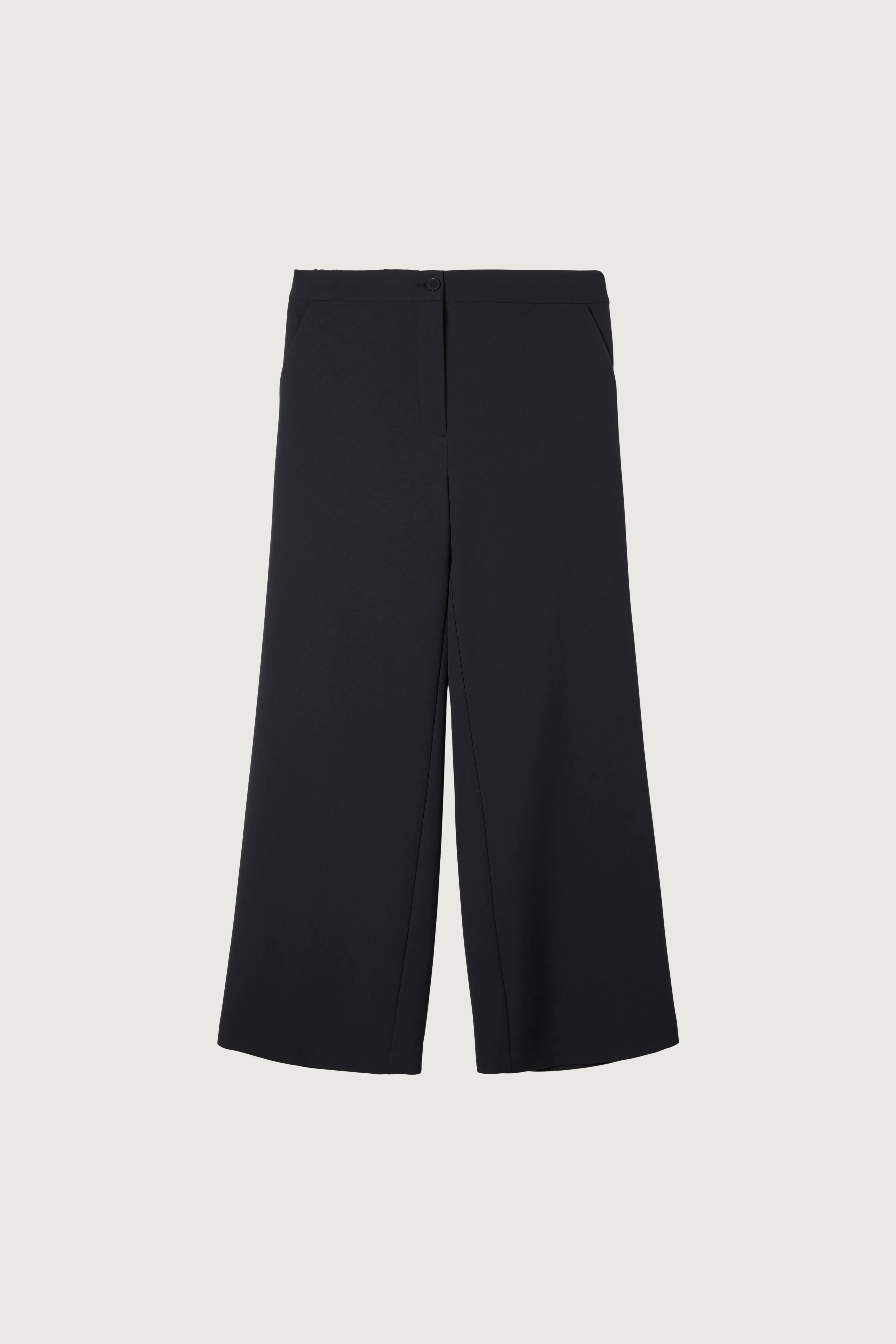 HALF ELASTIC WIDE LEG PANT