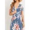 Hello Miz Floral Side Tie Maternity & Nursing Dress