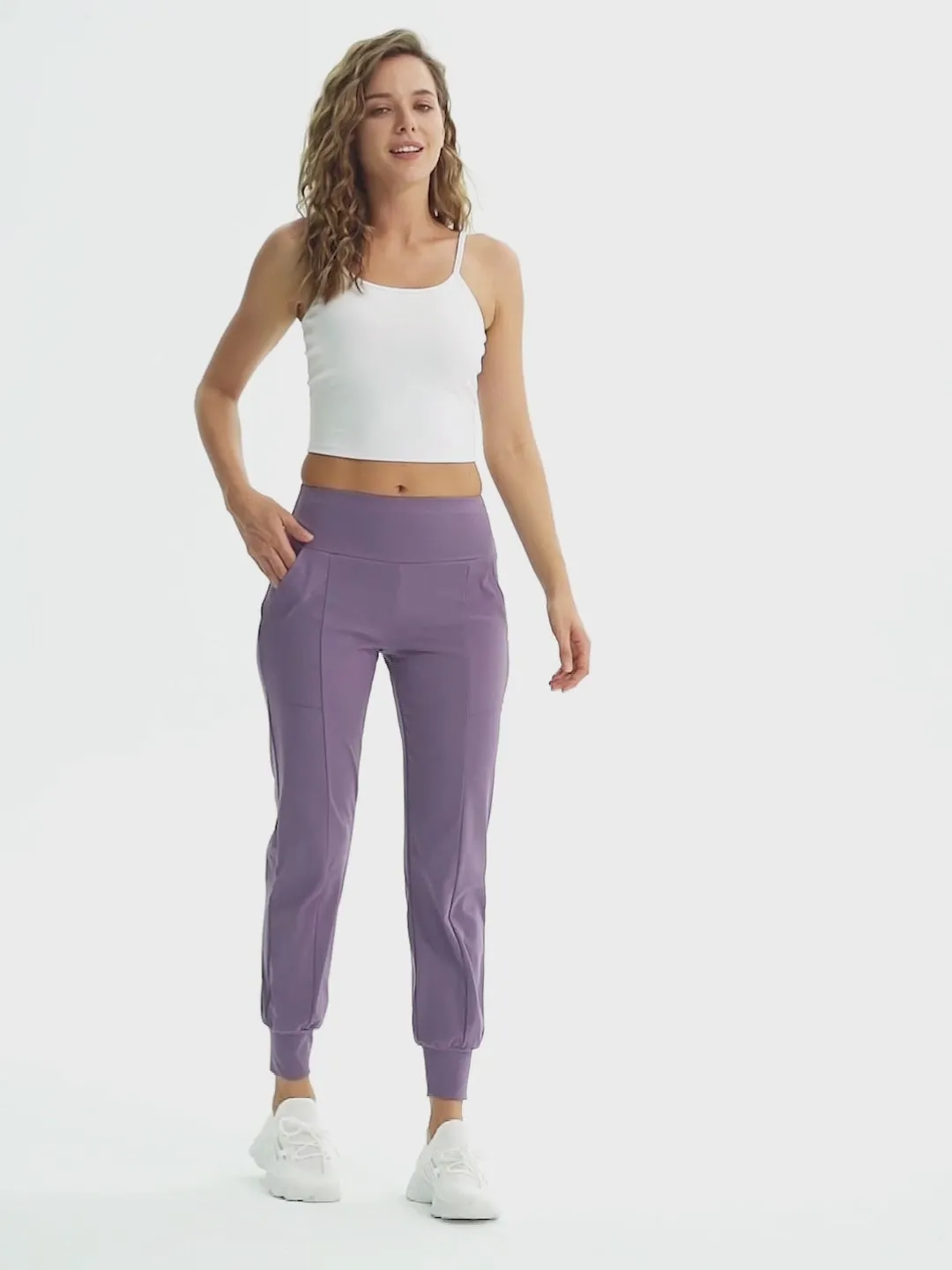 High-Waist Tapered Jogger