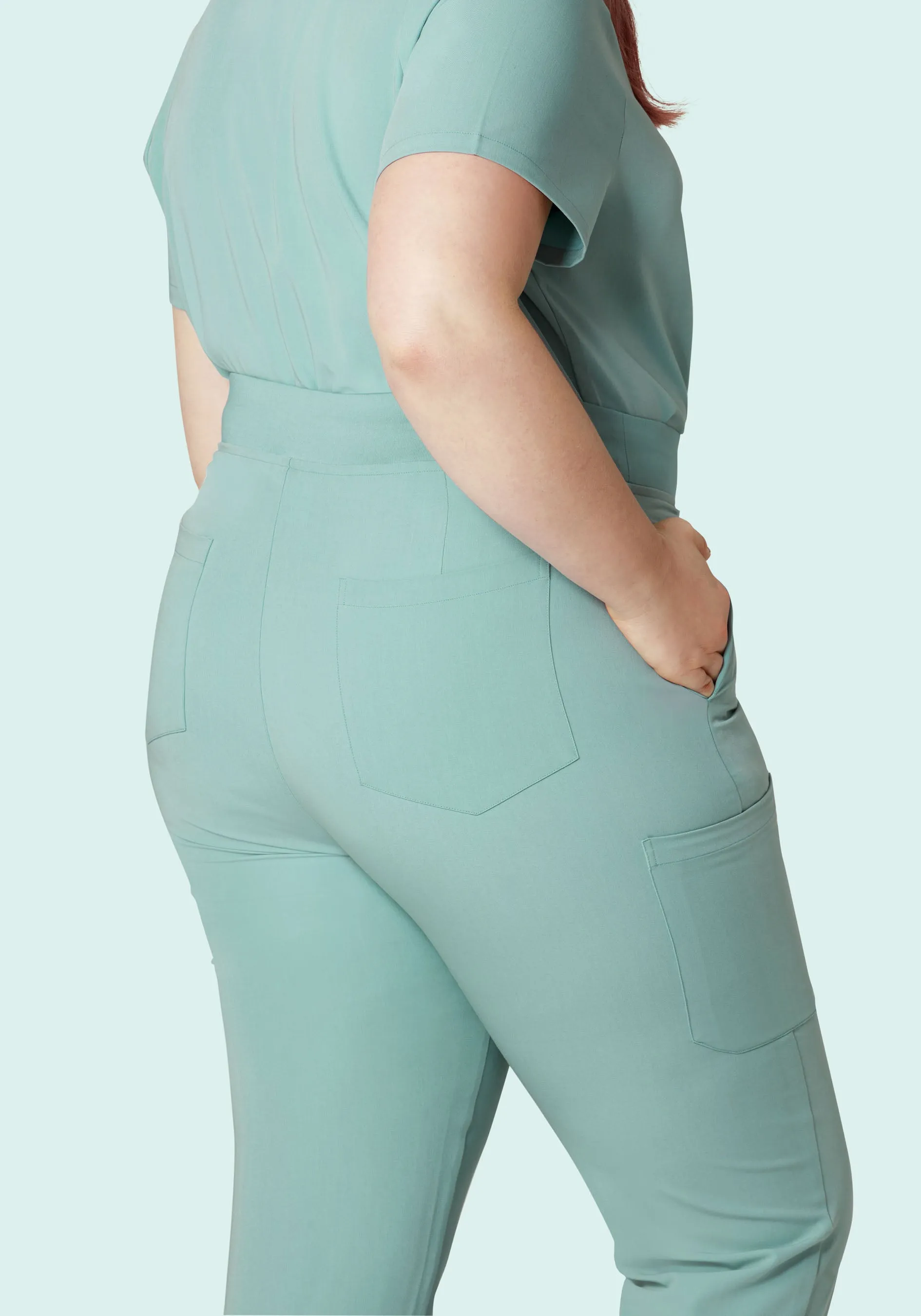 High Waisted Joggers Tourmaline