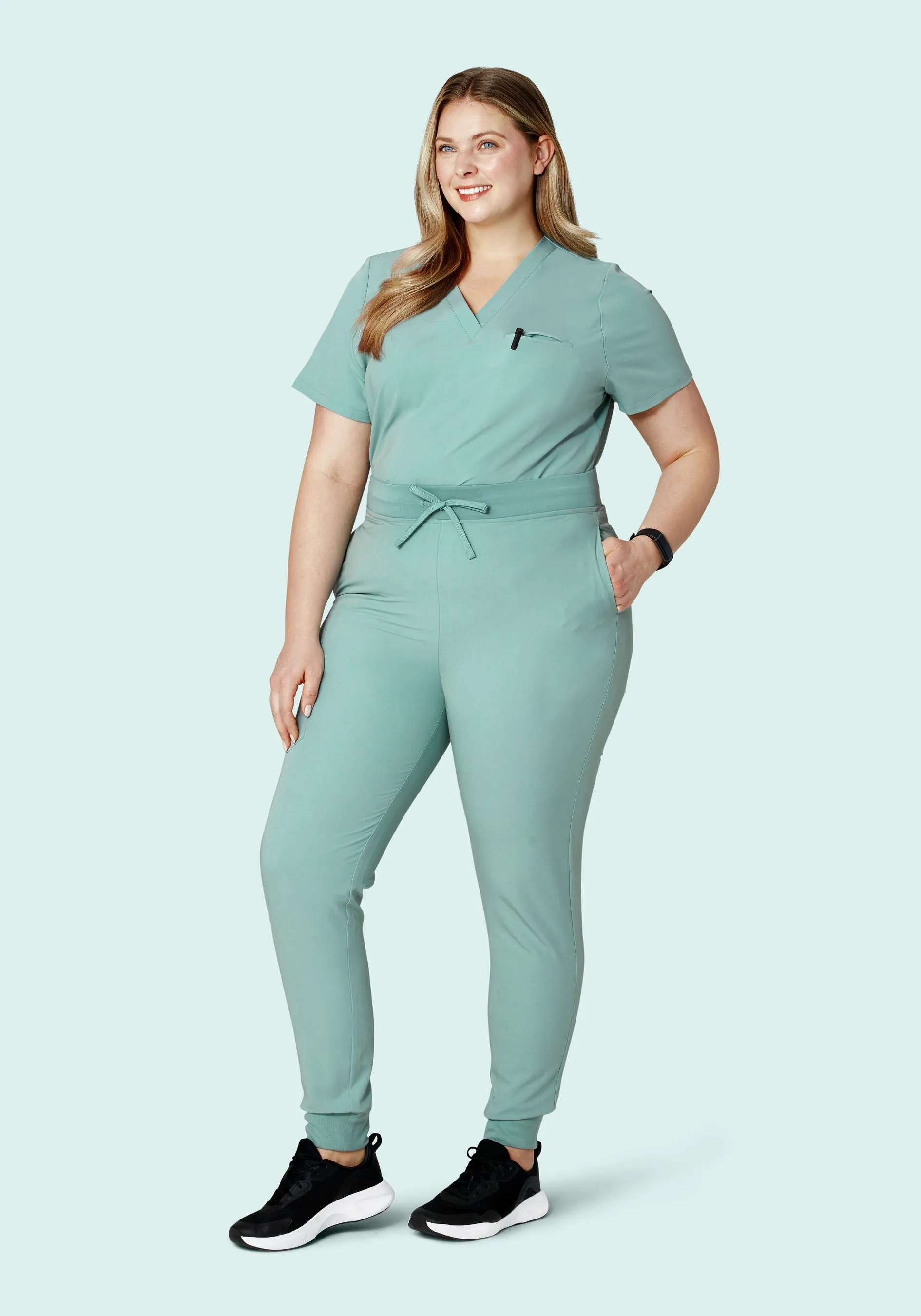 High Waisted Joggers Tourmaline