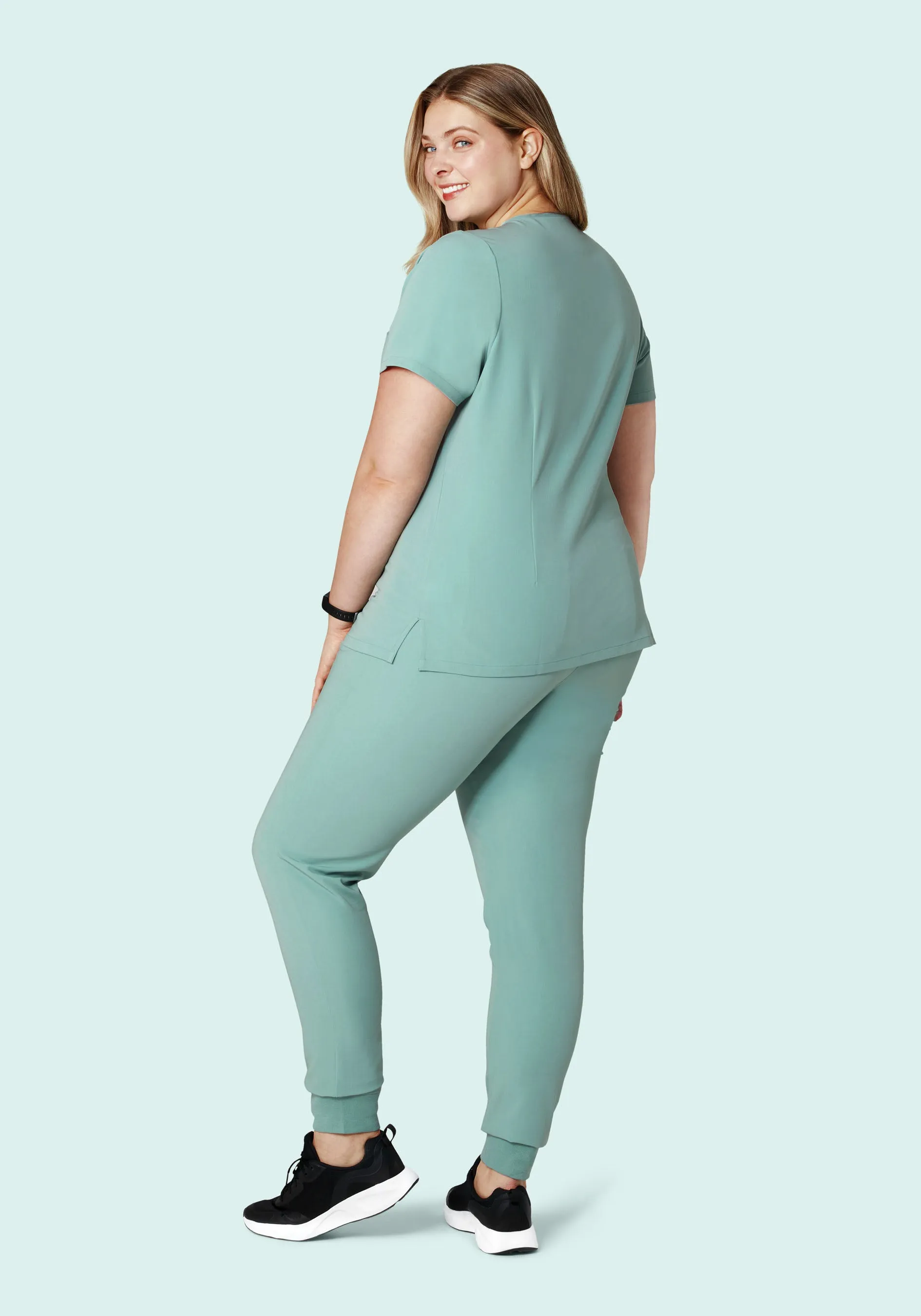 High Waisted Joggers Tourmaline