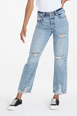 JODI SUPER HIGH RISE CROPPED STRAIGHT JEANS LAKE CITY