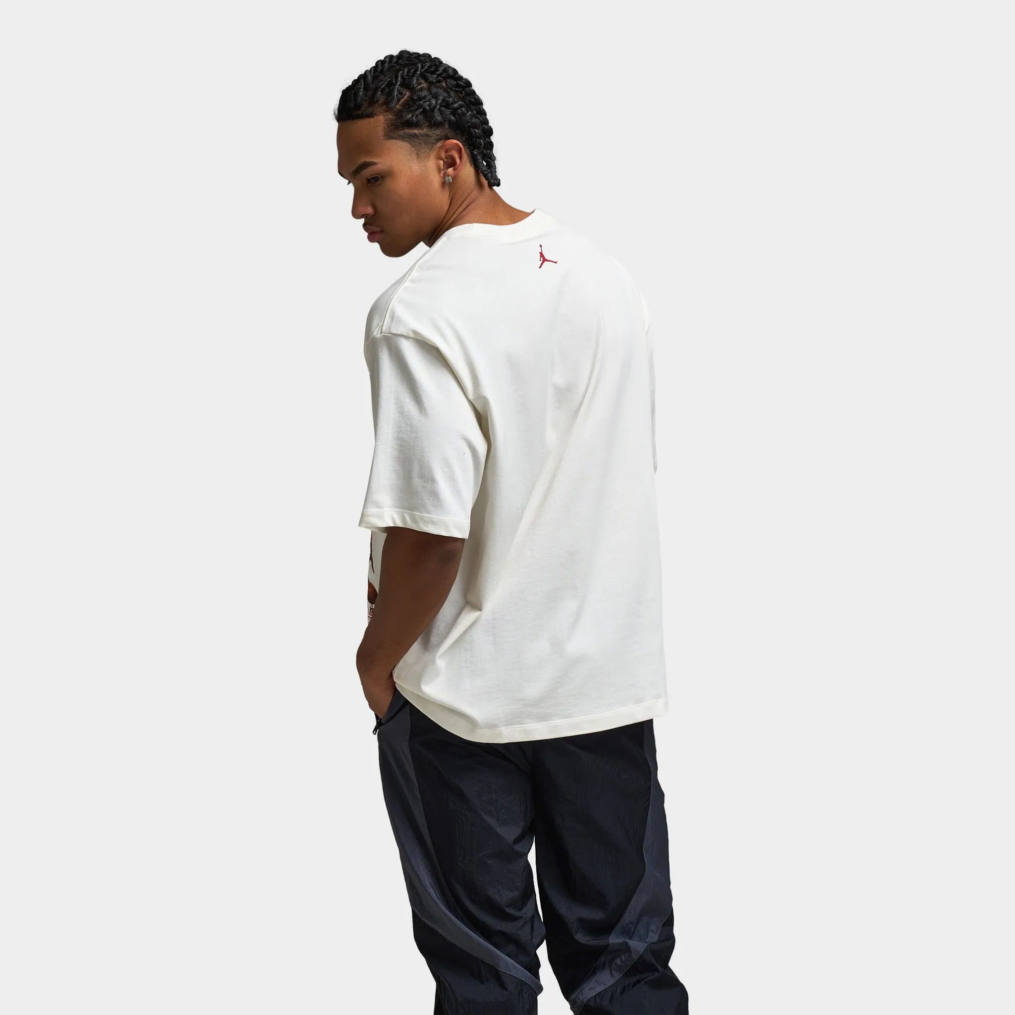 Jordan "Photo" Graphic Oversized T-Shirt Sail / Varsity Red - Varsity Red