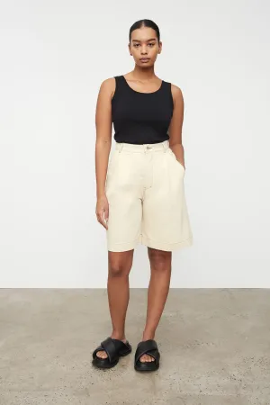 Journey Shorts - Greige Denim