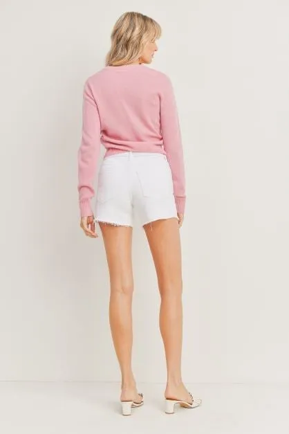 Just USA White Denim Shorts