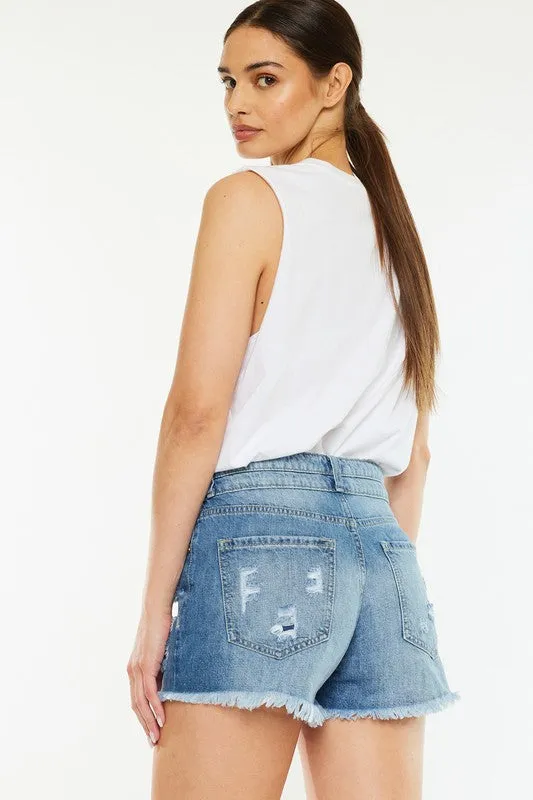Kancan High Rise Mom Shorts
