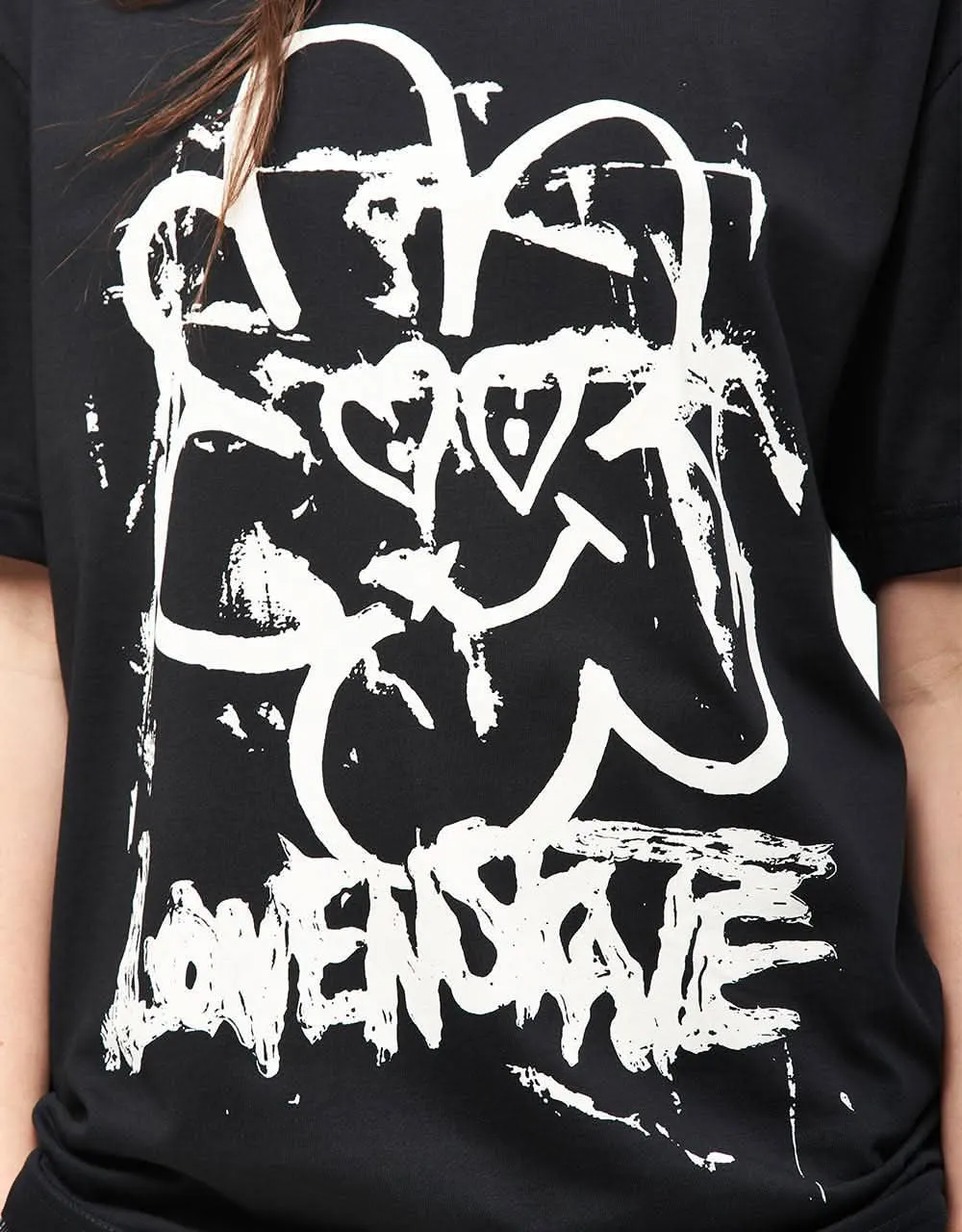 Lovenskate x Mikey Patrick Flower Logo T-Shirt - Black
