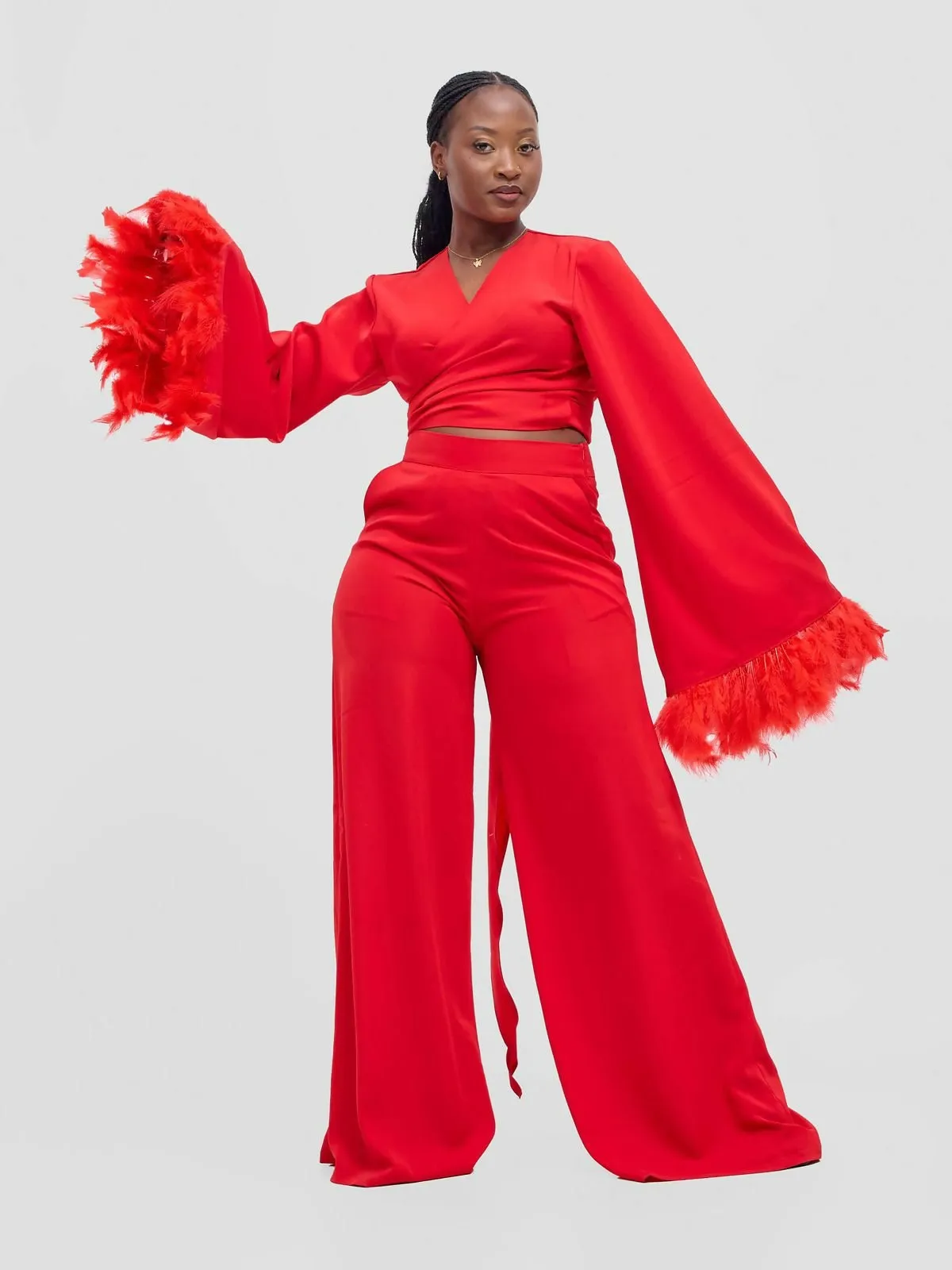 Merli Africa Flamingo Zaz Set - Red
