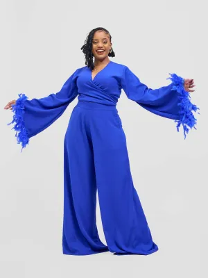Merli Africa Flamingo Zaz Set - Royal Blue