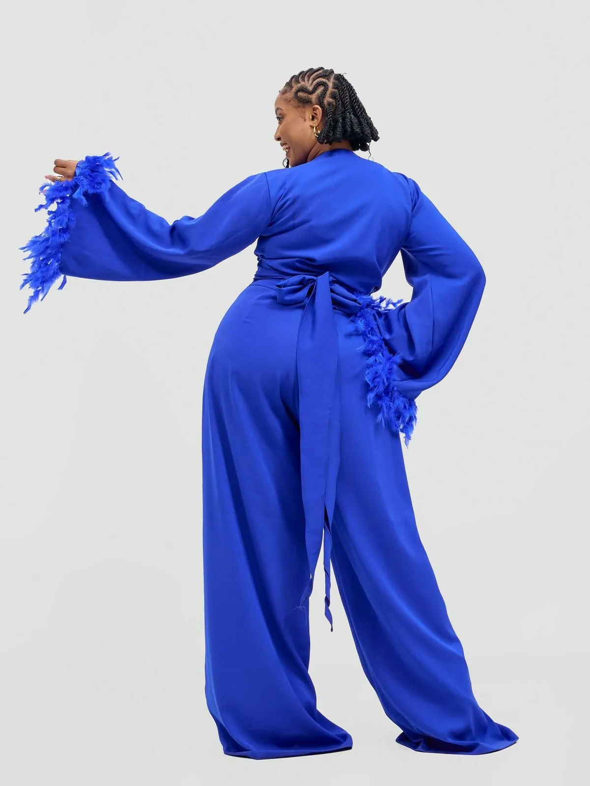 Merli Africa Flamingo Zaz Set - Royal Blue