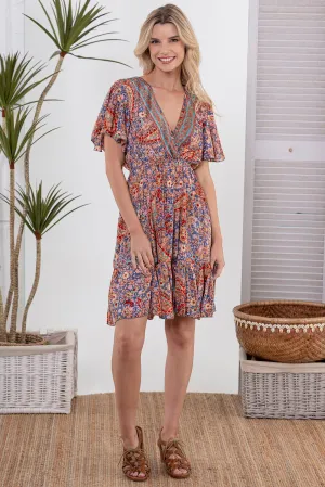 Moni V-Neck Midi Dress
