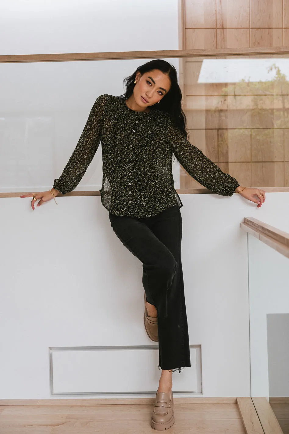 Paisley Sheer Blouse - FINAL SALE