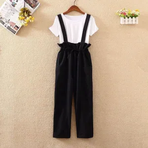 Paperbag Romper With Drawstring And Pockets