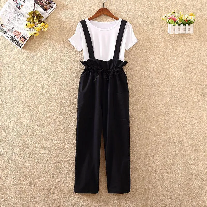 Paperbag Romper With Drawstring And Pockets
