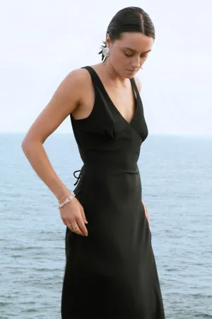Plunge Bias Dress - Nera