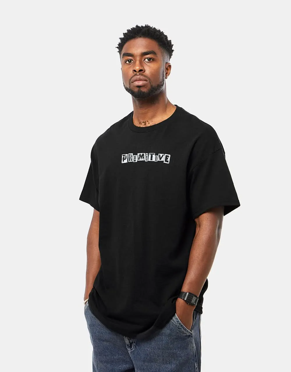 Primitive x Halloween Flyer T-Shirt - Black (GITD)