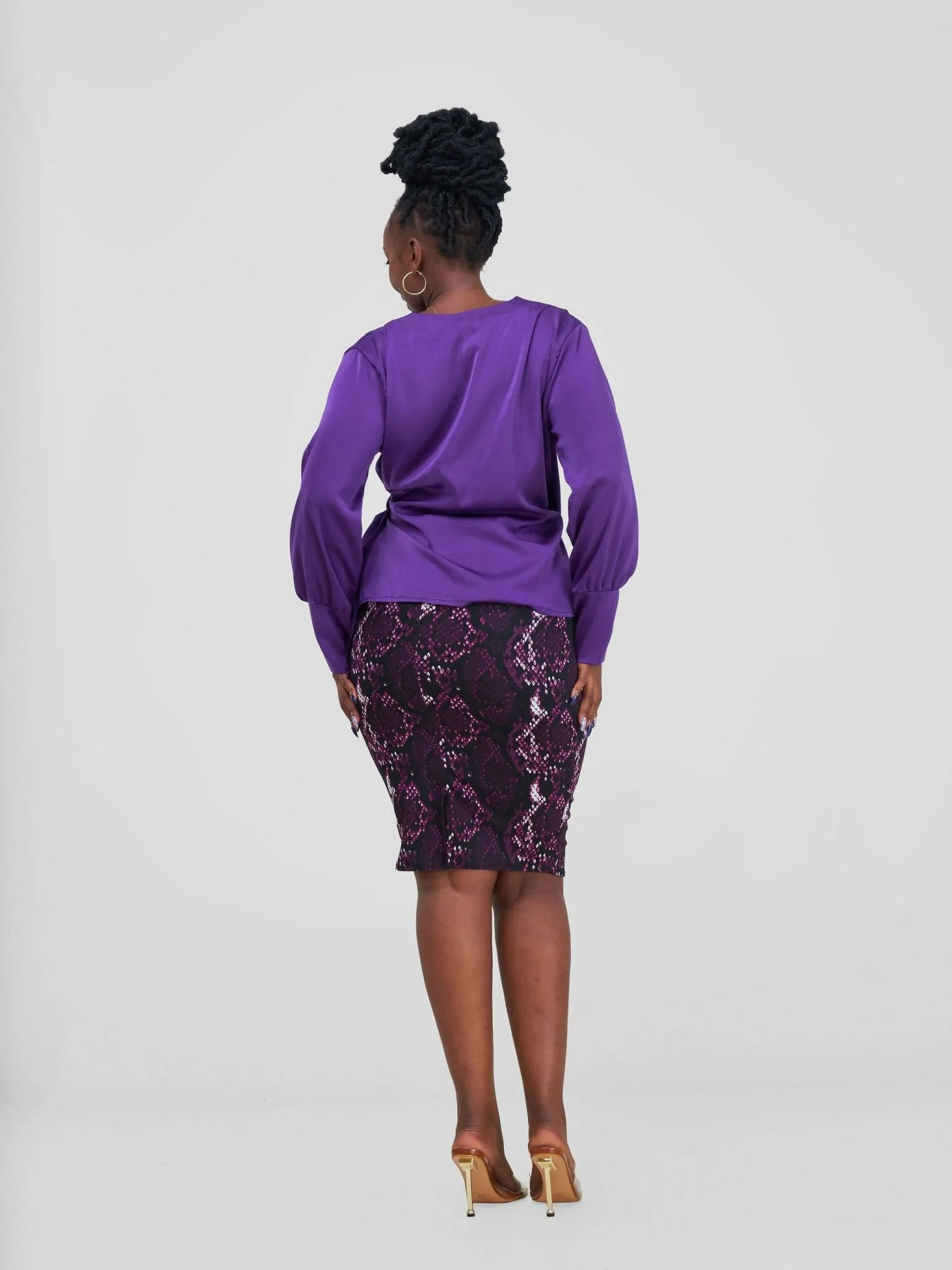 Silk House Collection Njoki Top - Purple