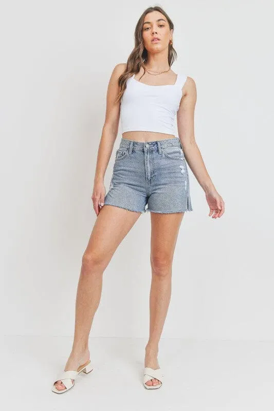 SUPER HIGH RISE JEAN SHORTS