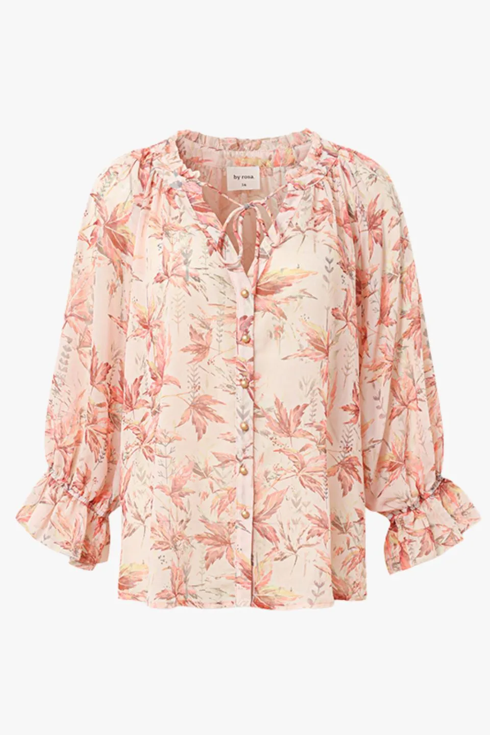 Surety Paradise Floral Button Through SS Blouse