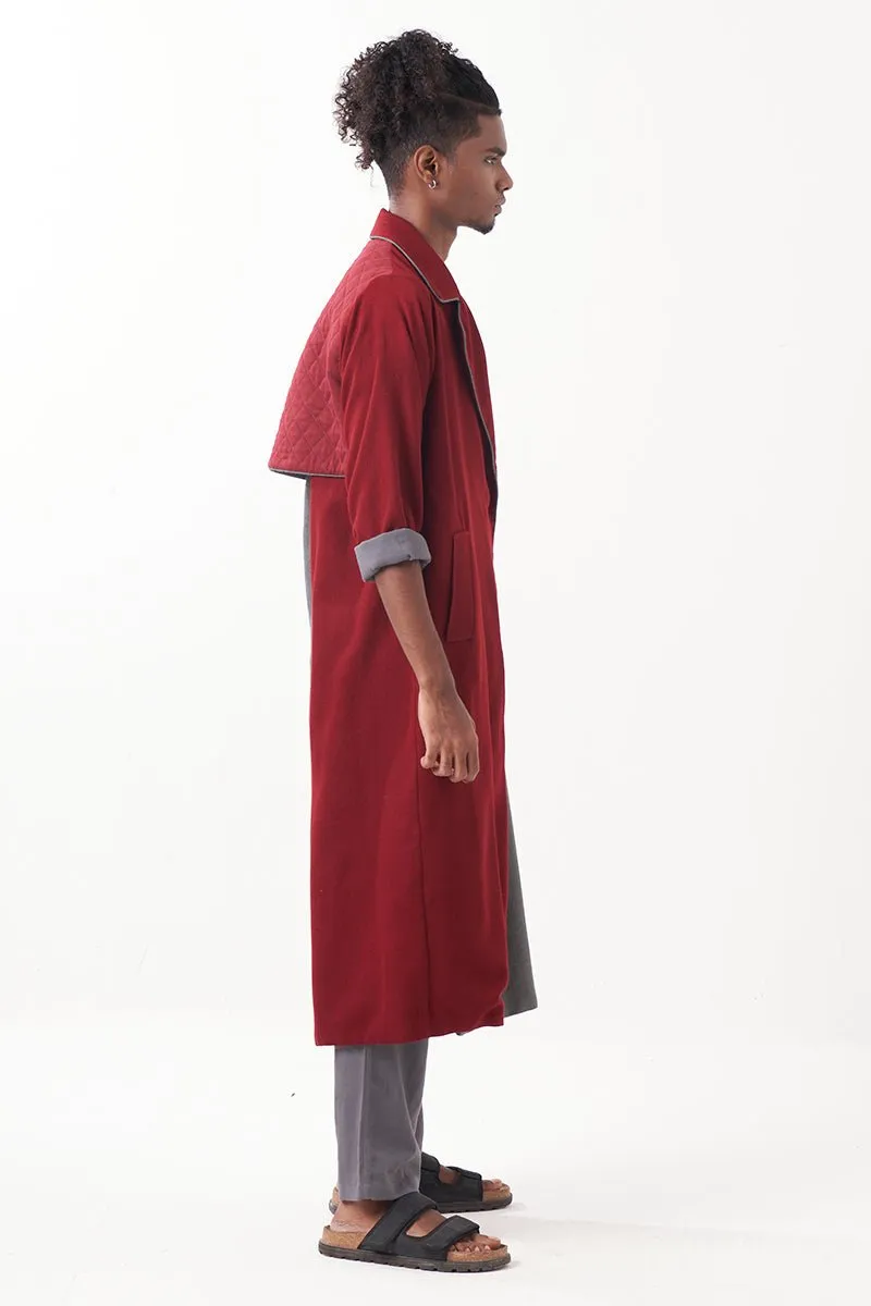 Two Tone Notch Collar Jacket