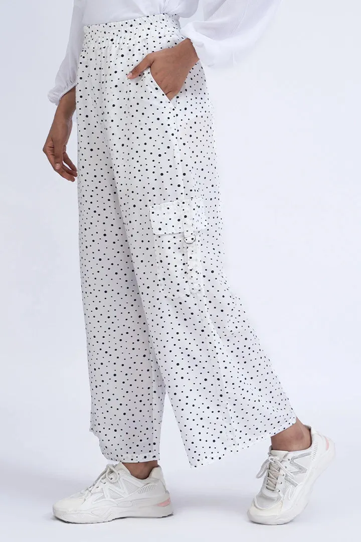 White Printed Culottes