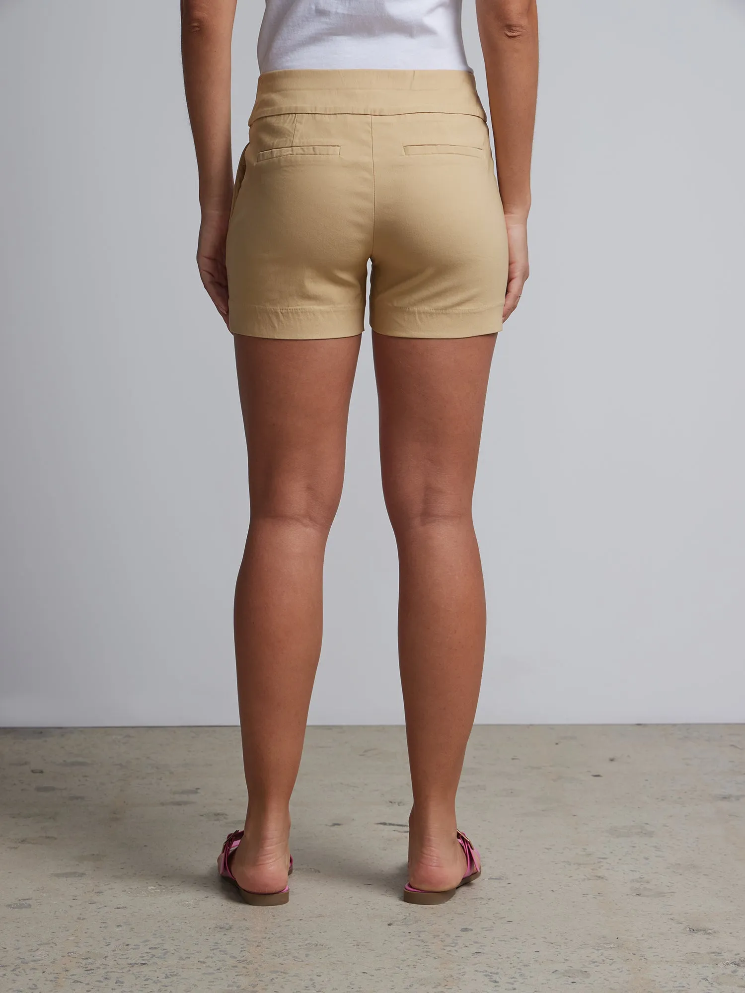 Whitney High-Waisted Pull-On 4-Inch Shorts
